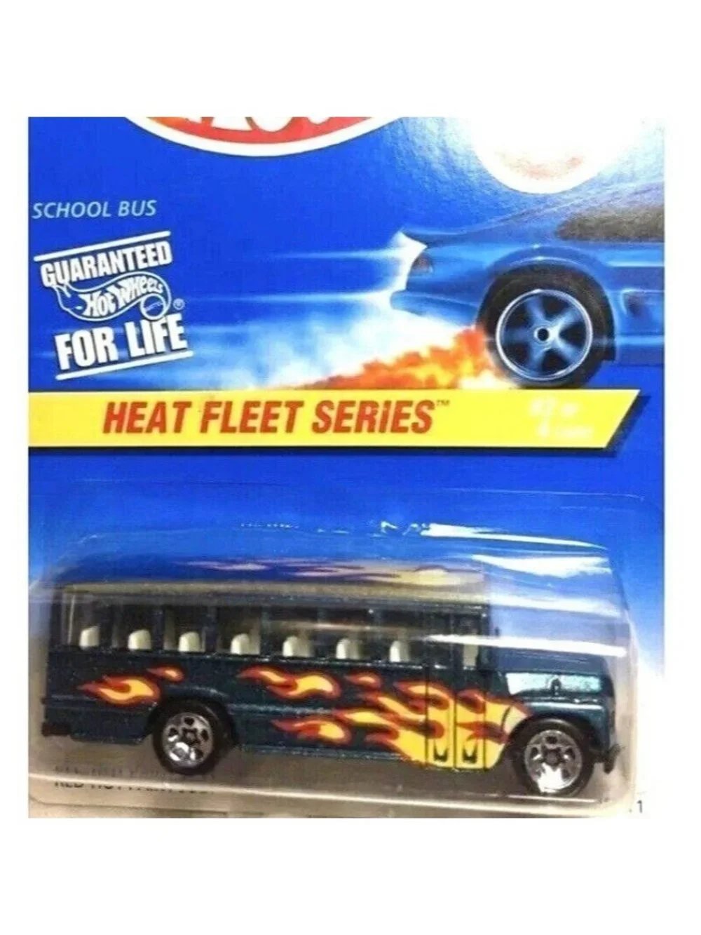 Vintage Die Cast Hot Wheels 1997 Heat Fleet Series 2/4 School Bus 538 Green